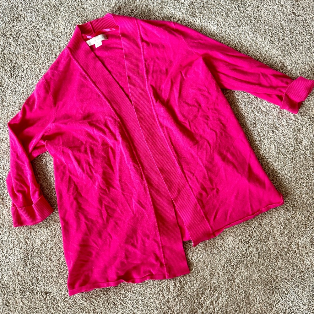 Women’s (L) Pink Sweater Cardigan